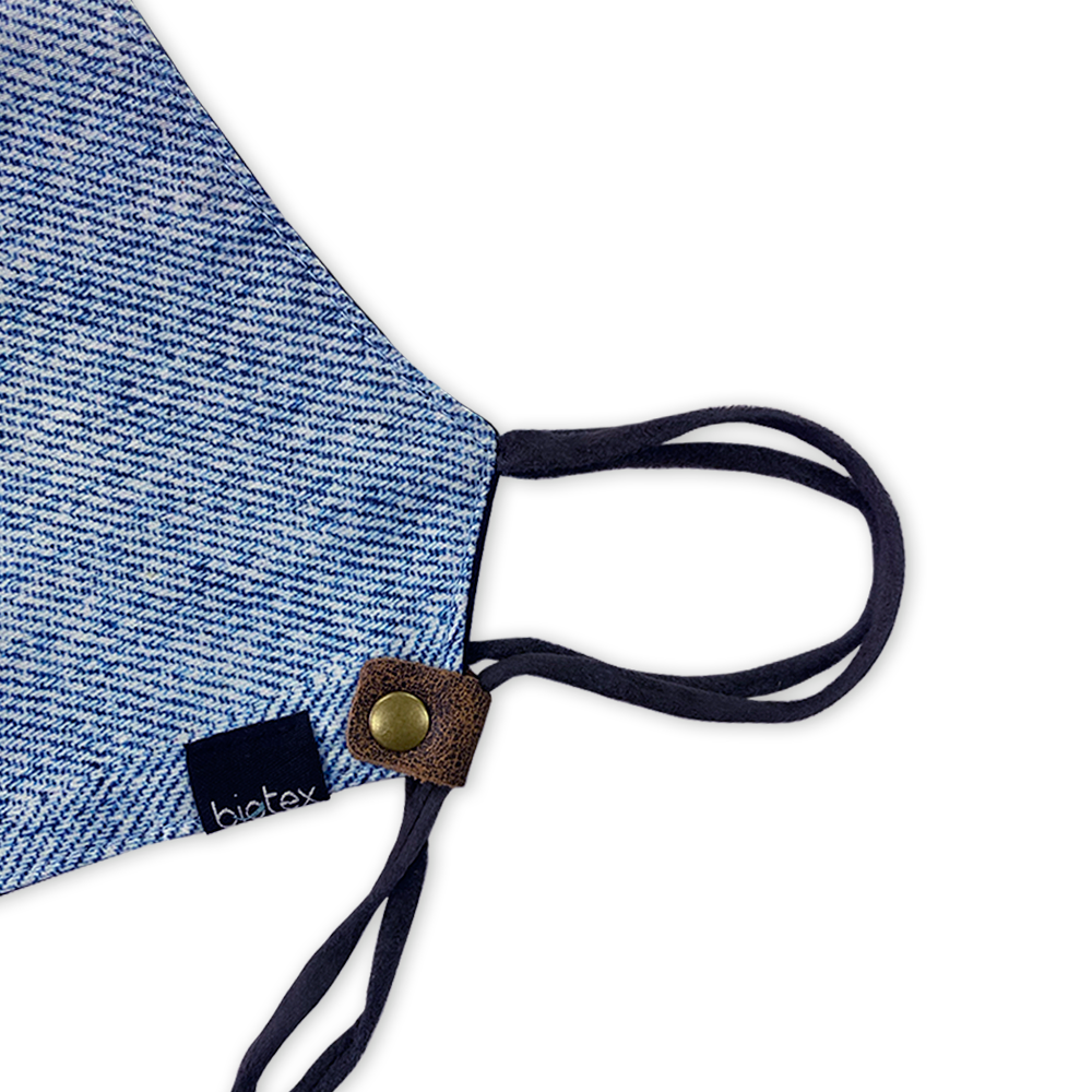 3 capas remache & strap | DENIM CELESTE